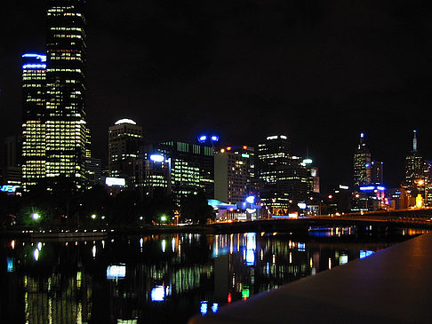 Melbourne in der Nacht - Viktoria (Melbourne)