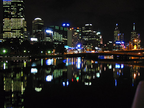 Melbourne in der Nacht - Viktoria (Melbourne)